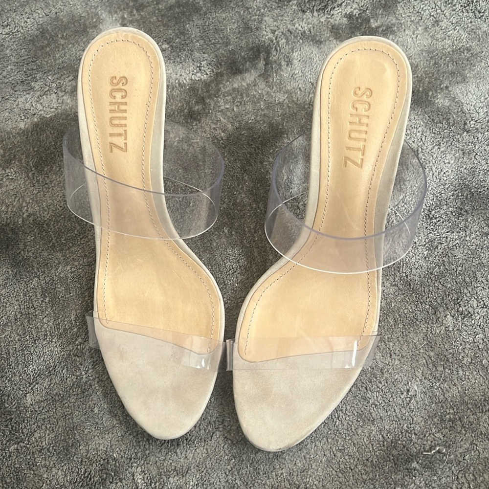 Schutz clear heels